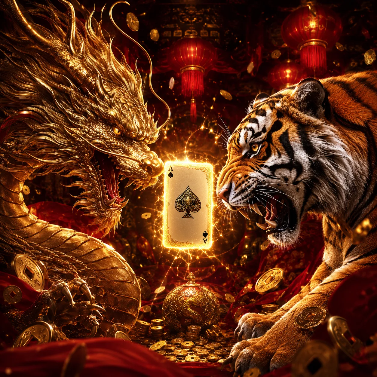 Dragon Tiger juego carta asiática Evolution live casino