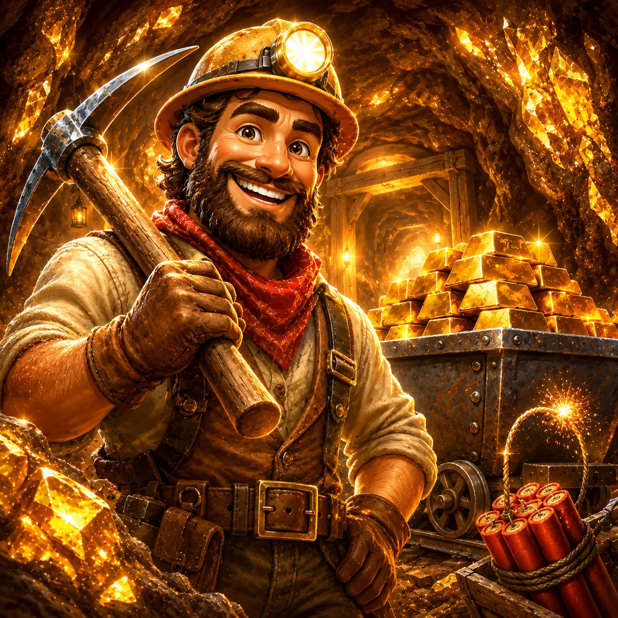 Bonanza Megaways slot mina oro minero Big Time Gaming